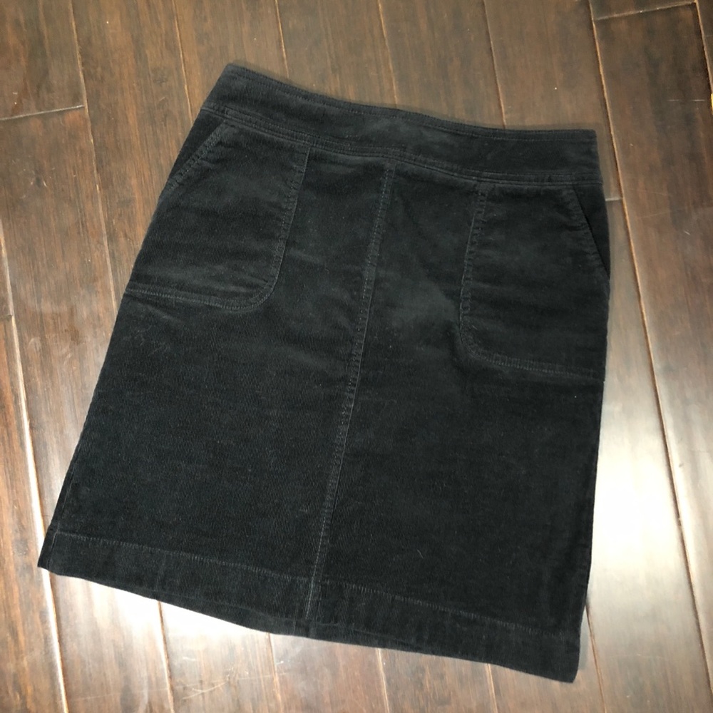 Black Corduroy Skirt from Talbots